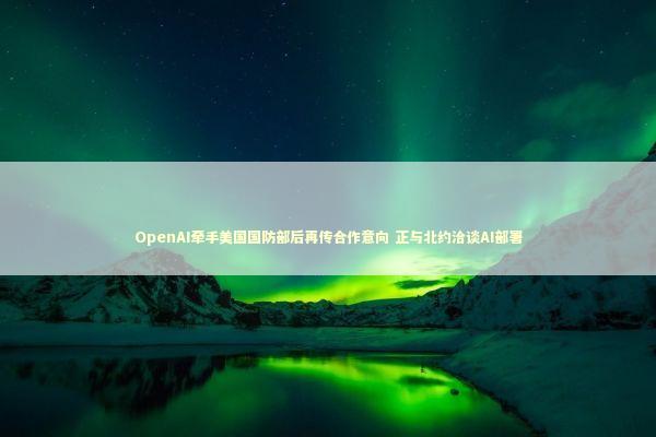 OpenAI牵手美国国防部后再传合作意向 正与北约洽谈AI部署 新闻