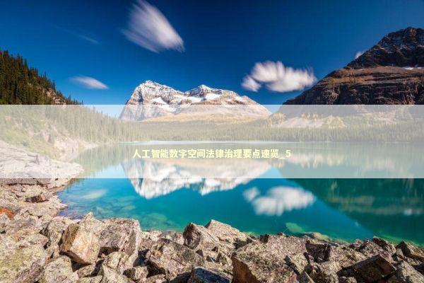 人工智能数字空间法律治理要点速览_5 新闻